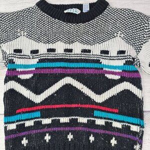 Vintage‎ Tuff Gear Kids 80's Ski Knitted Sweater Size 6